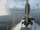 Foto: Anlaufen von Stralsund