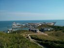 Foto: Der Hafen von Helgoland